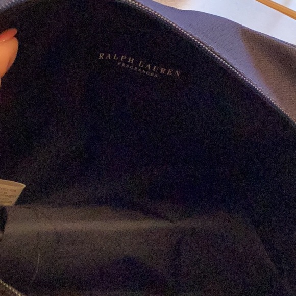 POLO RALPH LAUREN BLUE POUCH TRAVEL TOILETRY BAG NEW - Picture 2 of 9